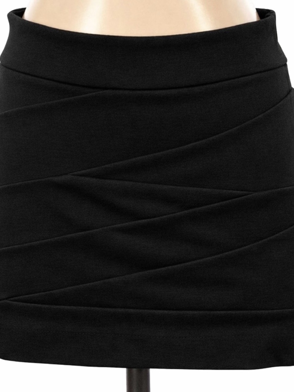 Bandaid Textured Layered Look Mini Skirt Express